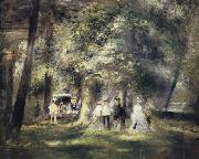 Pierre Renoir Inthe St Cloud Park oil painting reproduction